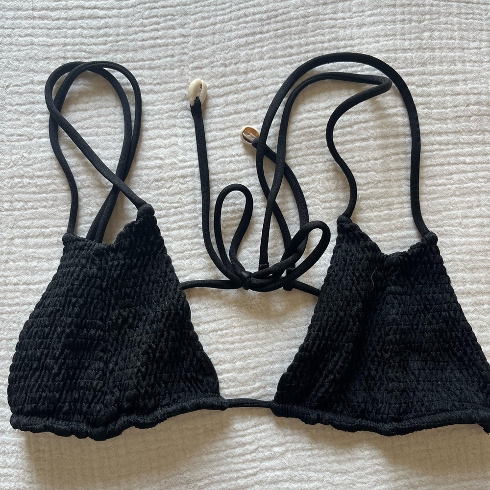 Black Indah Boho Bikini Top
